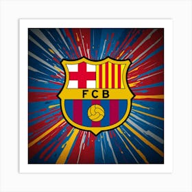 FC Barcelona Logo Wall Art 46 Art Print