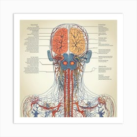 Anatomy Of The Human Head And Neck Art Print