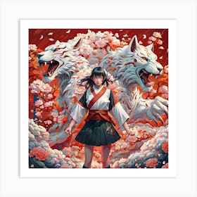 wolfs Asian Muse Art Print