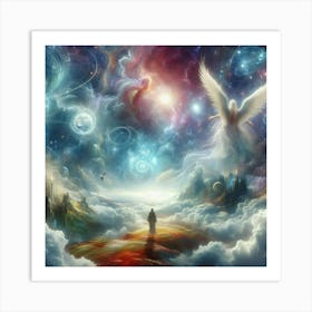 Angel In The Sky 5 Art Print