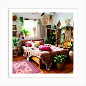 Bohemian Bedroom Art Print