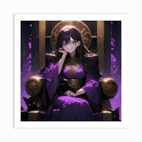 Anime Queen Art Print