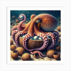 Octopus 6 Art Print