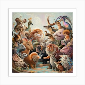 Group Of Animals Art Print