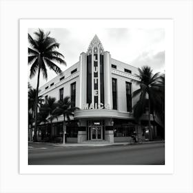 Deco Building In Miami Art Print