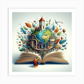 Book Illustration 2 Art Print