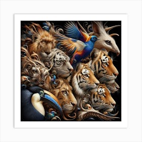 Zoo Animals 1 Art Print