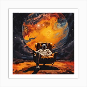 Man In A Chair 1 Art Print