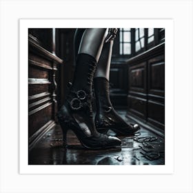 Gothic High Heels Art Print