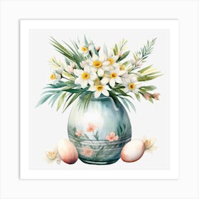 Easter Daffodils Art Print