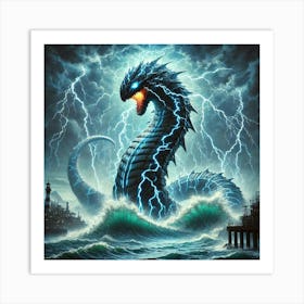 Maelstrom Storm Leviathan Converted Art Print