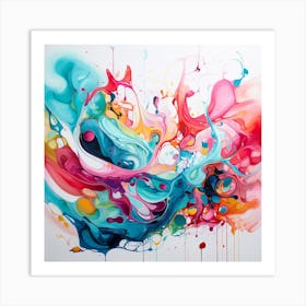 Abstract Colourful Painting Art Print