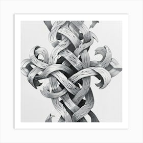 Cross Of Knots Art Print