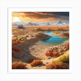 Desert Landscape 21 Art Print