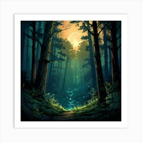 Forest Spirits Art Print