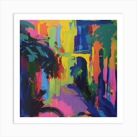 Abstract Travel Collection New Orleans Louisiana 3 Art Print