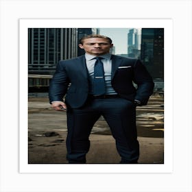 Man In Suit Art Print