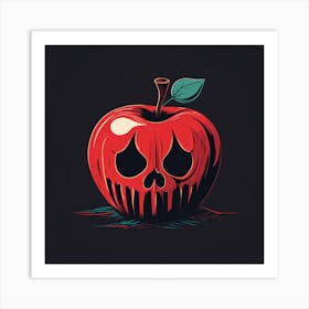 Skull Apple Art Print