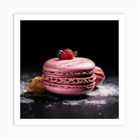 Pink Macarons Art Print