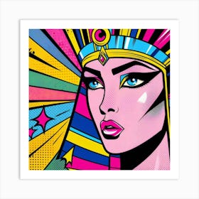 Pop Egyptian Riham Beat Art Print