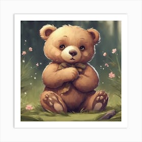 Teddy Bear Art Print