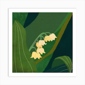 Lily Of The Valley Square Art Print