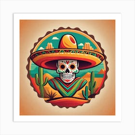 Mexican Skull 91 Art Print