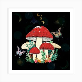 Mushrooms Art Print