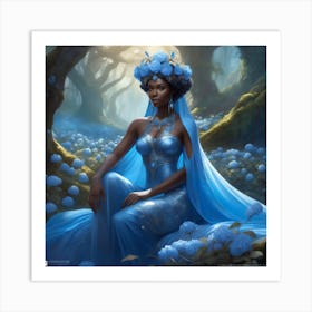 Blue Fairy Art Print