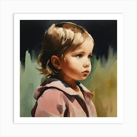 Little Girl Art Print