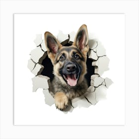 German Shepherd Dog Art Print