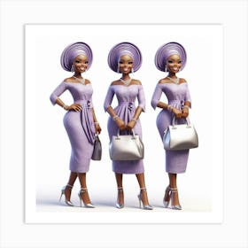 Three African Women Art Print