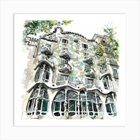 Barcelona Art Print