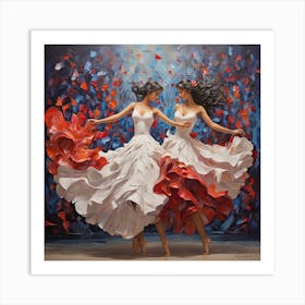 Two Dancers Art Print