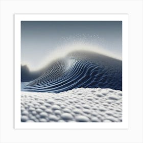 Crown wave Art Print