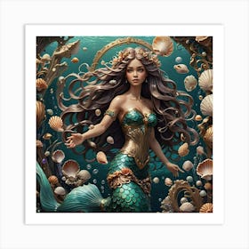 Mermaid 16 Art Print