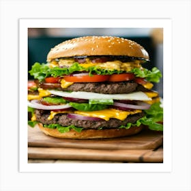 Big Burger Art Print