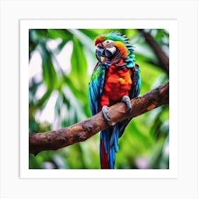 Colorful Parrot Art Print