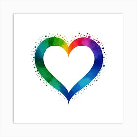 Rainbow Heart 1 Art Print