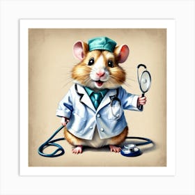 Doctor Mouse 1 Art Print