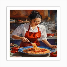 Italian Cook Art Print