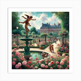 Paris Garden 2 Art Print