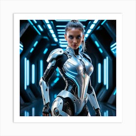 Futuristic Woman 38 Art Print