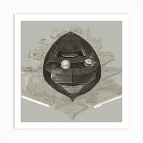 Spaceship Art Print