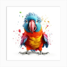 Colorful Parrot Art Print