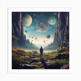 Planets In The Sky Art Print