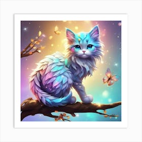 Fairy Cat 2 Art Print