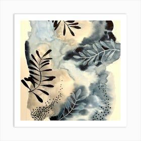 Blue Botanicals Art Print