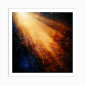 Abstract Light Rays Art Print