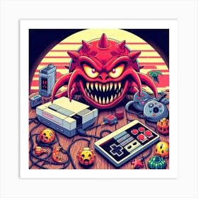 Nintendo Monster Art Print